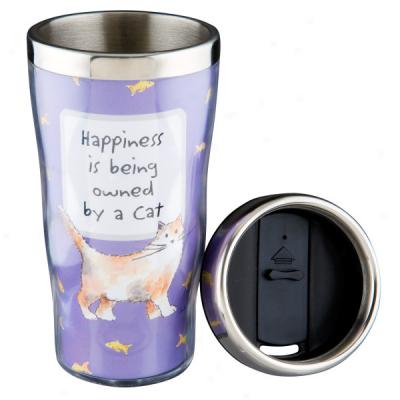 Owned By A Cat Travel Mug