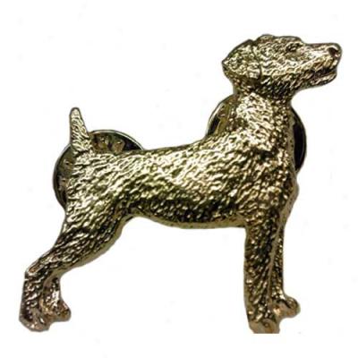 Parson Russell Terrier Pin 24k Gold Plated