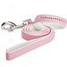 Pastel Pink Dog Lead With Rhinestojes