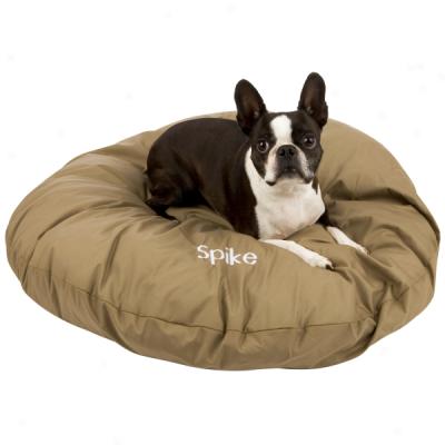 Canvas   on Personalized 36 Inch Round Comfort Dog Bed