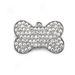 Personalized Small Pave Bone Dog Id Tag