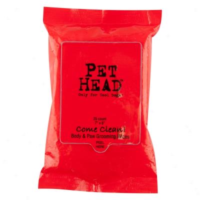 Pet Head Come Clean Body & Paw Wipes