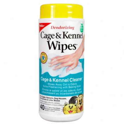 Petkin Deodorizing Cage & Kennel Wipes