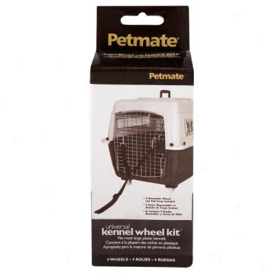 Petmate Universal Wheel Kit For Large Plastic Kennels