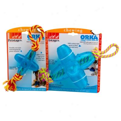 Petstages Orka Jack W/ Rope Dog Toy