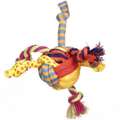 Petstages Rag Rope Ball Dog Toy