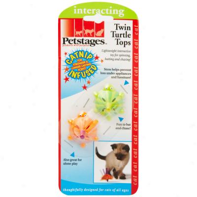 Petstages Twin Turtle Tops Cat Toys