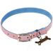 Pink & Blje Ultra Siede Dog Collar