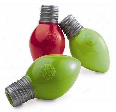 Planet Dog Orbee-tuff Holiday Bulb Dog Toys Green