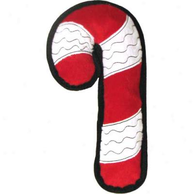 Plush Puppi3s Holiday Tuff Ones Candy Cane