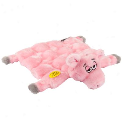 Plush Puppies Pig Squeaker Mat Dog Toy