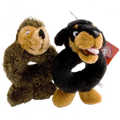 Plush Puppies Tug 'n Ring Dog Toys