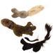 Plush Tail Animal Dog Toys By Fido Fleece