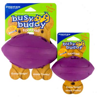 Premier Busy Buddy Football Treat Dispensibg Dog Toy