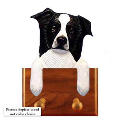 Red Border Collie Leash Holder