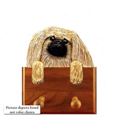 Red Pekingese Leash Holder