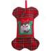 Red Plaid Bone With Photo Insert