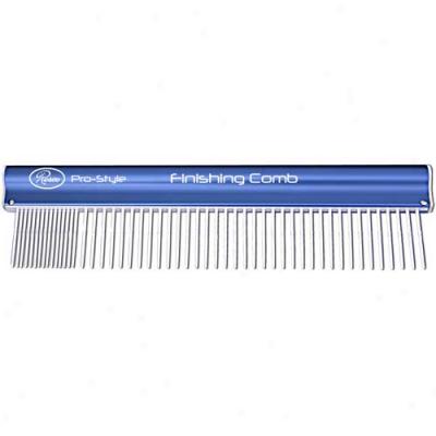 Resco Pro-style Finishing Comb Coarse-fine Blue