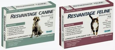 Resvantage Feline Resveratrol Cat Supplement 30 Gelcaps