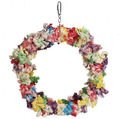 Rpoe Wreath Bird Toy