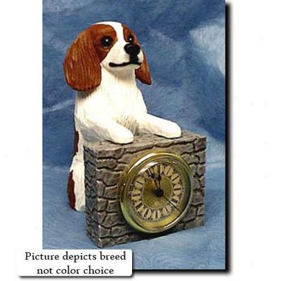 Ruby Beau King Charles Spaniel Mantle Clock