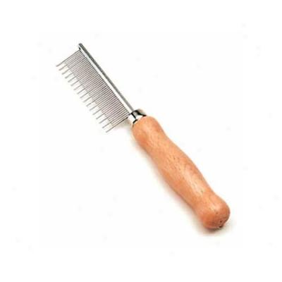 Safari Wooden Handle Cat Shedding Comb