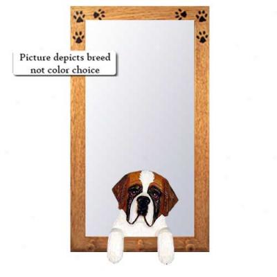 Saint Bernard Hall Mirror Witn Basswood Walnut Frame