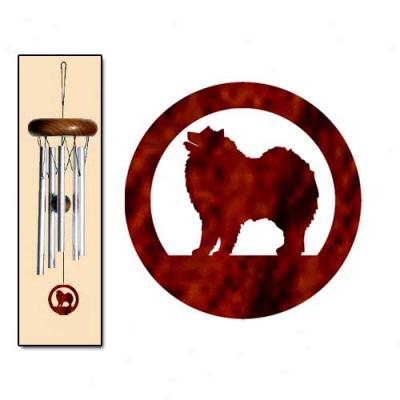 Samoyed Wind Chimes X-small Silver