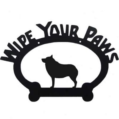 Schipperke Wipe Your Paws Decorative Token