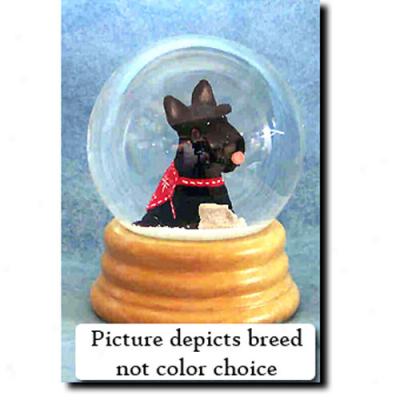 Scottish Terriier (wheaten) Musical Snow Globe