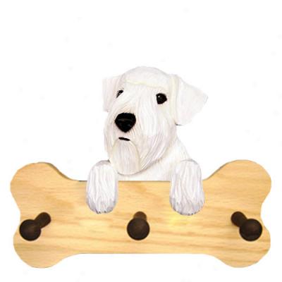 Sealyham Terrier Bone Hang Up Regular Oak