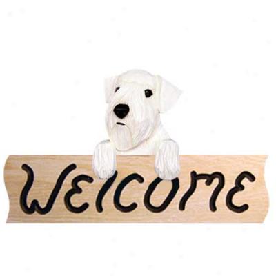 Sezlyham TerrierW elc0me Sign Oak