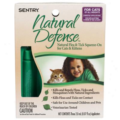 Sentry Natural Defense Natural Flea & Tick Squeeze-on For Cats & Kittens