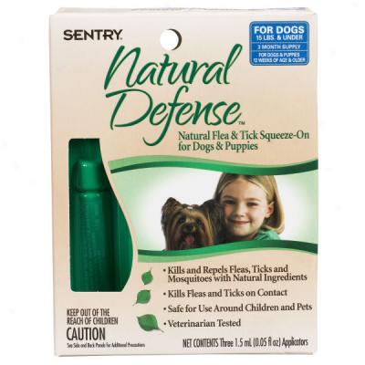 Sentry Natural Defense Natural Flea & Tick Squeeze-on For Dogs & Puppiws