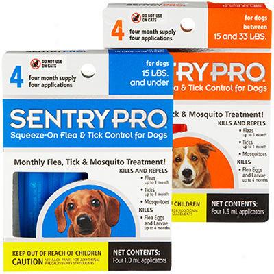 Sentry Pro Squeeze-on Flea & Tick Control For Dogs