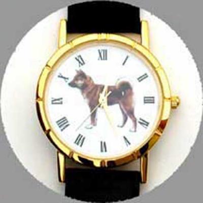 Sgiba Inu Watch - Large Face, Brown Leather