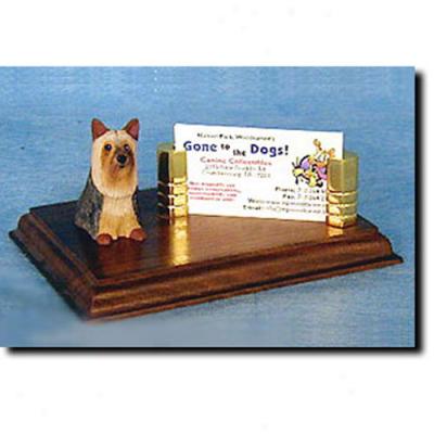 Silky Terrier Business Card Holder