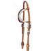 Silvery Show Set By Alamo - Double Ear Headstall