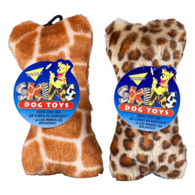 Skins Plush Bones Dog Toys