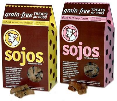 Sojos Grain-free Dog Treats Duck & Cherry 10 Oz