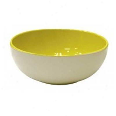 Square Rim Bowl 5in Yellow