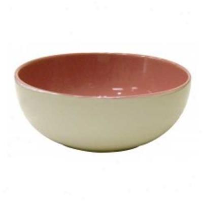 Square Rim Bowl 8in Pink