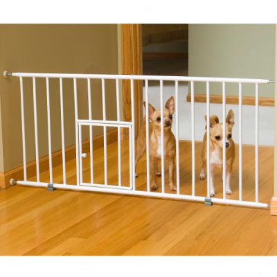 Step-over Mini Gate With Pet Passage And Extensions