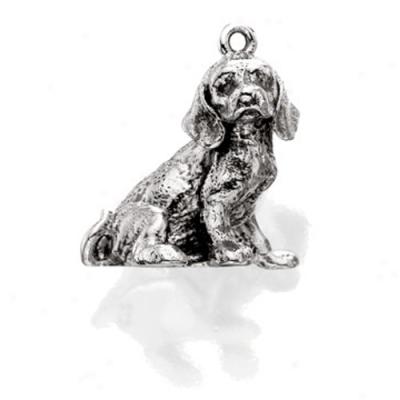 Sterling Silver Beagle Charm