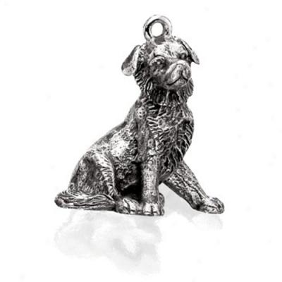 Sterling Silver Border Collie Charm