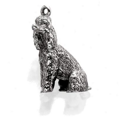 Sterling Silver Poodle Charm