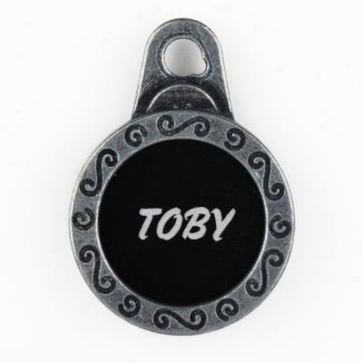 Tagworks Designer Collection Personalized Small Round Id Tag