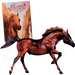 The Island Stallion-flame With Book By Breyer