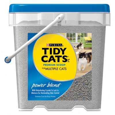 Tidy Cats Scoop Power Mingle Cat Litter For Multiple Cats - 27 Lb