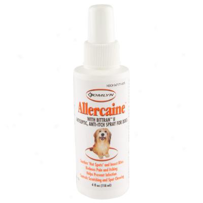 Tomlyn Allercaine With Bittran Ii Antiseptic Anti-itch Spray